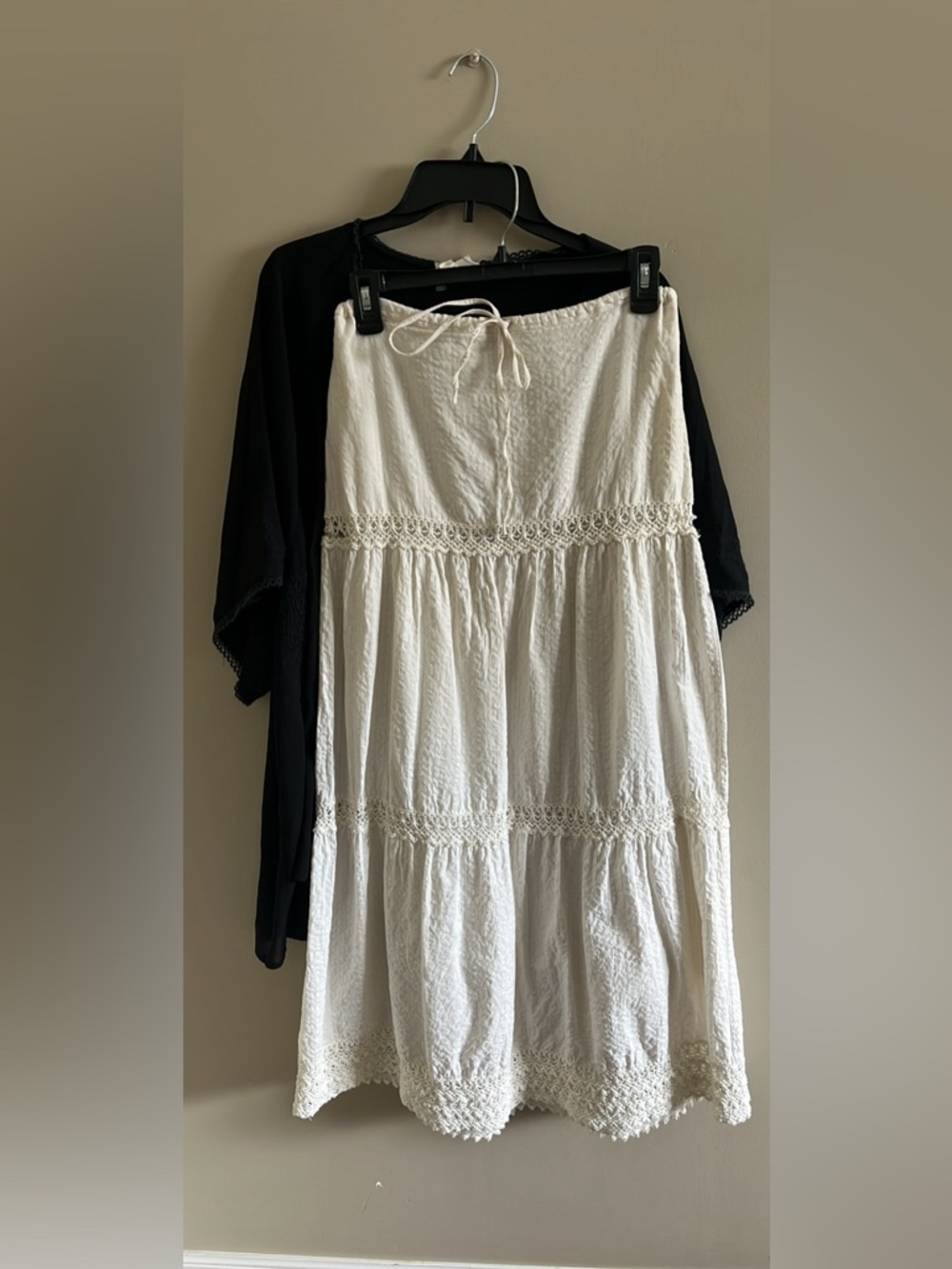 Roxy Boho Prairie Cotton Maxi Skirt - Picture 2 of 4